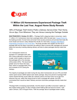Package Theft Report, Outsmarting Criminals at Your Front Door