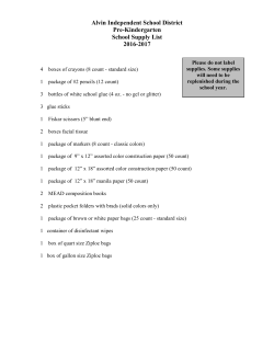 Alvin Independent School District Pre-Kindergarten