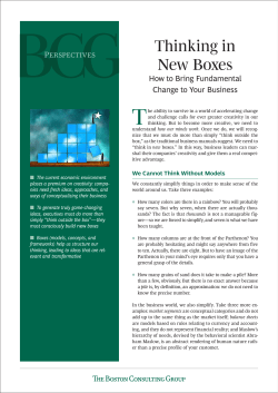 Thinking in New Boxes