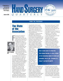 Autumn - American Association for Hand Surgery