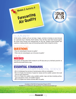 Forecasting Air Quality