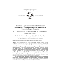 An Inverse Approach to Estimate Heat Transfer Coefficients of 122