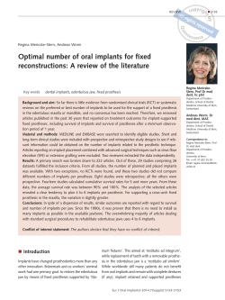fulltext  - European Journal of Oral Implantology