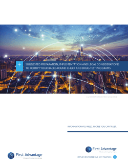 Employment Screening