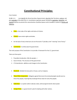 Constitutional Principles: