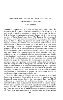 IMPERIALISM, AMERICAN AND EUROPEAN
