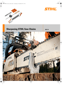 English: Sharpening STIHL Saw Chains