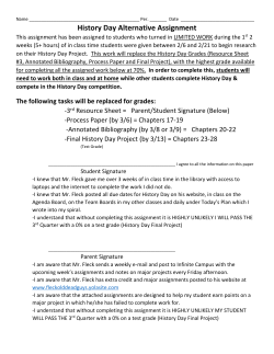 HD Alternative Assignment