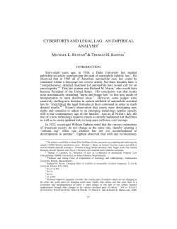 Cybertorts and Legal Lag - USC Price School of Public Policy