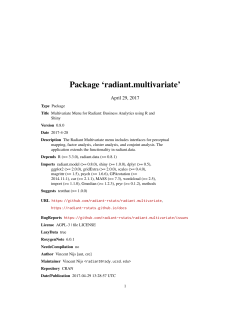 Package `radiant.multivariate`