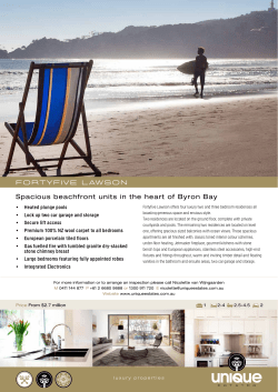 Spacious beachfront units in the heart of Byron Bay