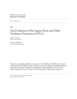 Fast Evaluation of the Square Root and Other Nonlinear Functions