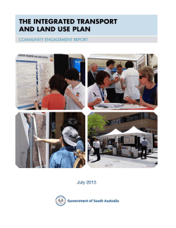 Community Engagement Report - Integrated Transport and Land