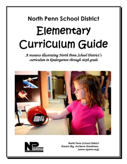 Elementary Curriculum Guide - North Penn School District