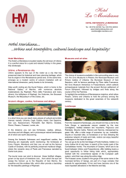 brochure montefeltro - Hotel Ristorante La Meridiana