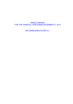annual report for the financial year ended december 31, 2014 nxp