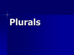 Plurals Rules