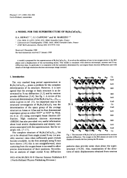 1989 A model for the superstructure of Bi2Sr2CaCu2O8.2