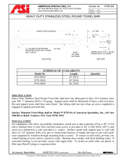 HEAVY DUTY STAINLESS STEEL ROUND TOWEL BAR