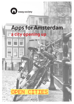 Apps for Amsterdam, a city opening up