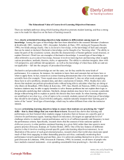 The Educational Value of Course-level Learning Objectives