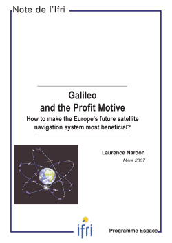 Galileo and the Profit Motive