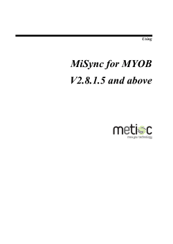 MYOB - Metisc