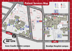 Bendigo Health maps Patient Services map
