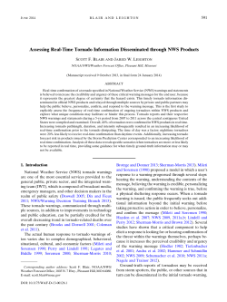 Assessing Real-Time Tornado Information