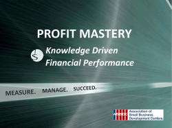 PROFIT MASTERY