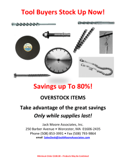Tool Buyers Stock Up Now! Savings up To 80%!