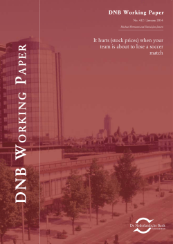 It hurts (stock prices) when your team is about to lose a soccer