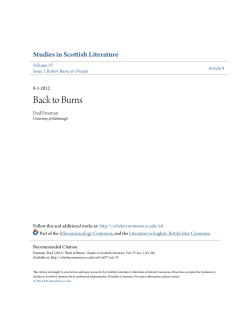 Back to Burns - Scholar Commons