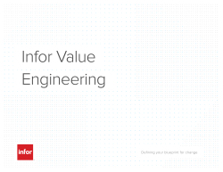 Infor Value Engineering