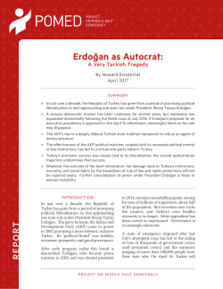 Erdoğan as Autocrat - Project on Middle East Democracy