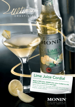 Lime Juice Cordial