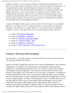 Lectures On The Forces of Matter, 1859