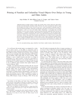 Priming of Familiar and Unfamiliar Visual Objects Over Delays in