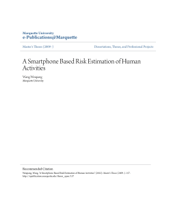A Smartphone Based Risk Estimation of Human Activities