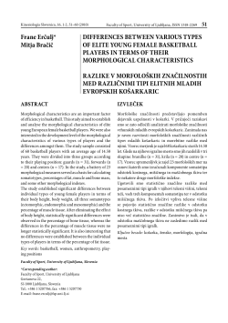 differences between various types of elite young female basketball