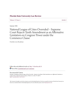National League of Cities Overruled -