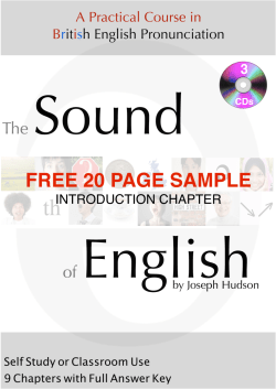 1 - The Sound of English