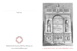 Ticket time - Strawberry Hill House