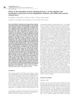 Effects of the chemokine stromal cell-derived factor-1 on the