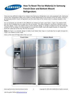 How To Reset The Ice Maker(s) - samsung product support network