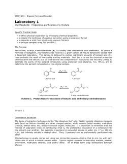 CHEM 231: Organic Form and Function