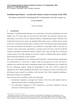 Installment-plan finance - European Business History Association