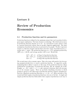 Review of Production Economics - Department of Agricultural