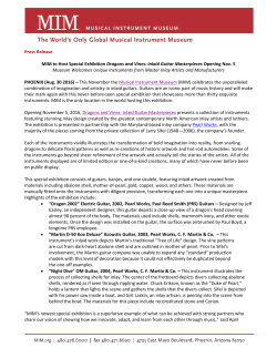 Press Release MIM to Host Special Exhibition Dragons and Vines