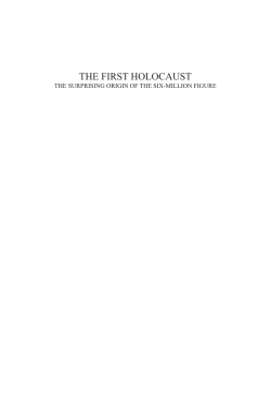 the first holocaust - Holocaust Handbooks